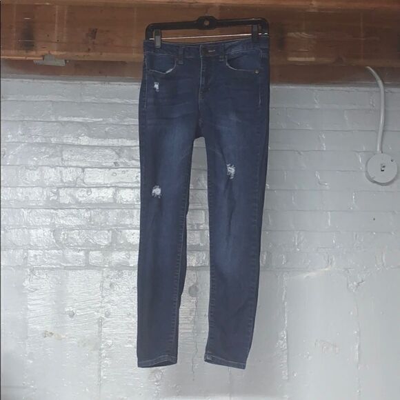 SO Denim - SO Distressed High Rise Jegging Denim Jeans